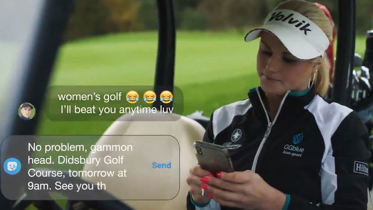 Carly Booth stars in BRILLIANT Paddy Power advert that tackles sexism in golf